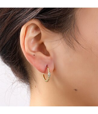Day&Eve Day&Eve earring tiny sparkle hoop