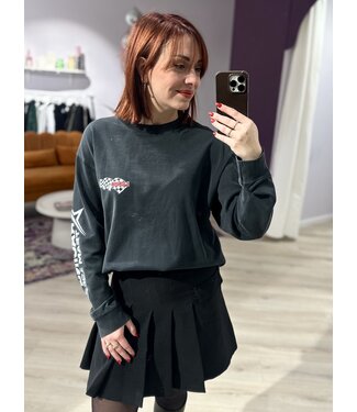 Catwalk Junkie GUUSJE - Longsleeve washed black