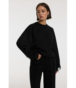 Refined Department DANI - Sweater black pearls