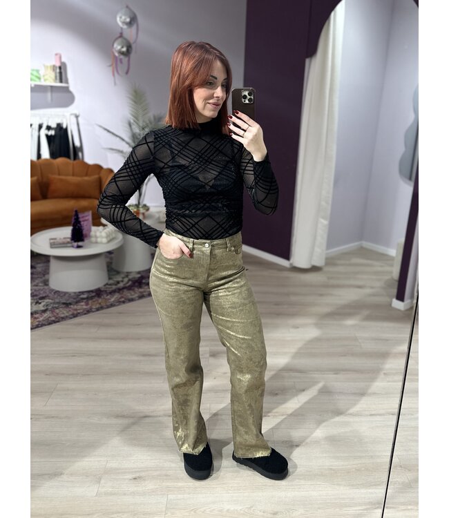 HANNAH - Denim gold coating