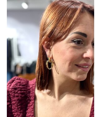 Day&Eve Day&Eve earring open oval hoop