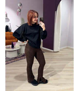 Refined Department DANI - Sweater black pearls