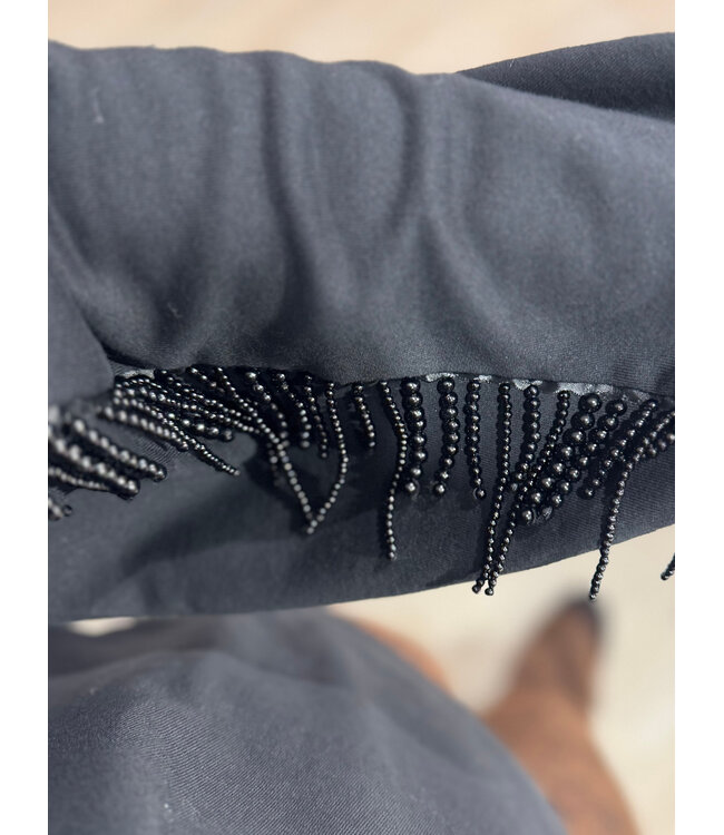 DANI - Sweater black pearls