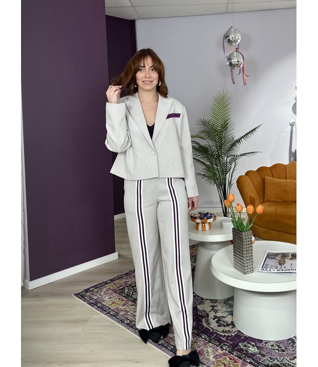 TYRA - Pants creamy white