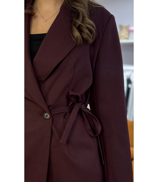 ANINA - Blazer wine red