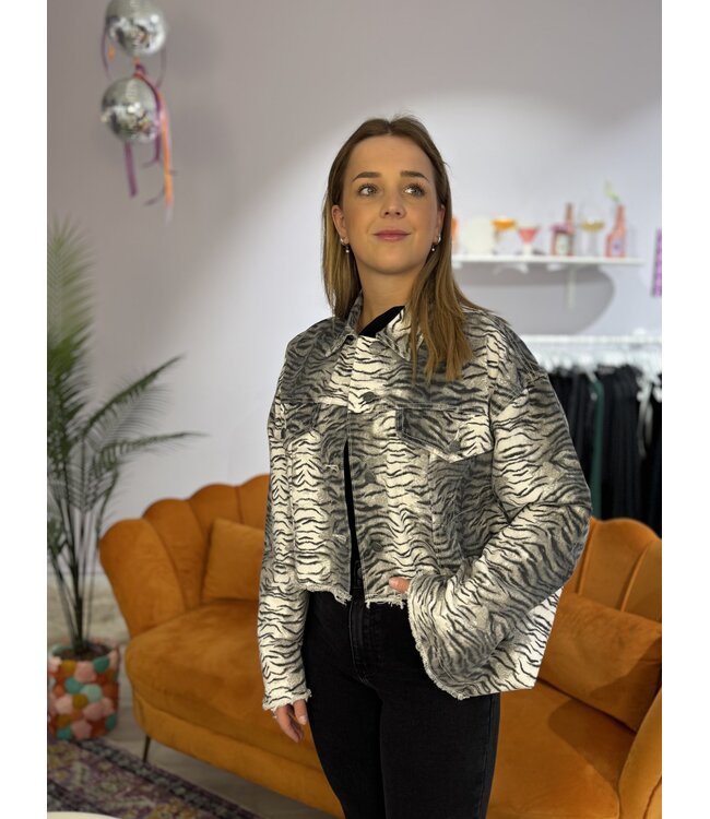 TIGER - Jacket grey tiger