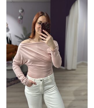 Eight Paris CHLOE - Off shoulder longsleeve pink