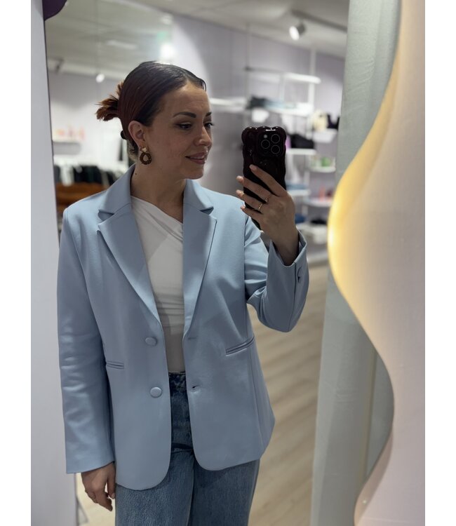 TINA - Blazer light blue