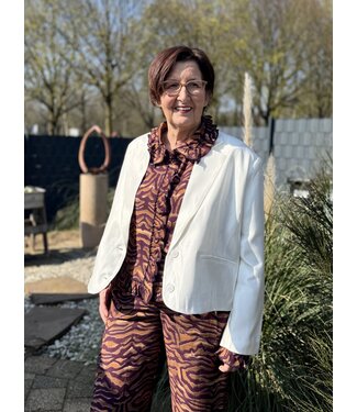 Refined Department JACKIE - Blazer satin off white