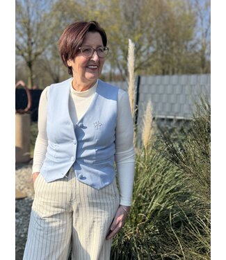 Tezza Fashion TINA - Gilet light blue