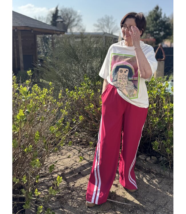 DOLCE - Pants raspberry