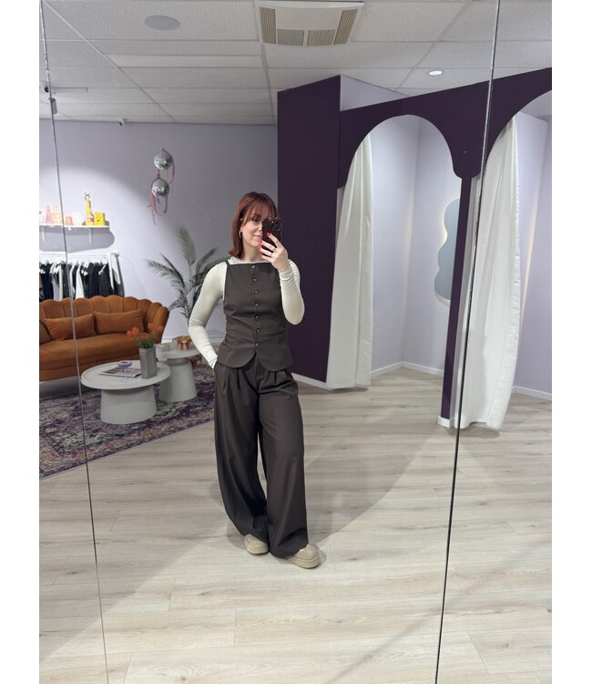 MASON - Pantalon brown