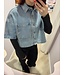 ADELINE - Blouse denim fringe