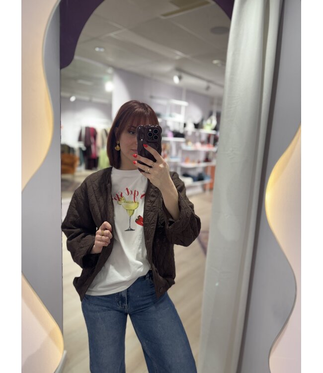 LISANA - Jacket chocolate brown