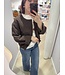 LISANA - Jacket chocolate brown