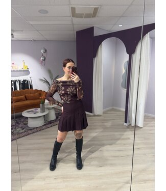 Sisterpoint NOPE - Skirt bordeaux