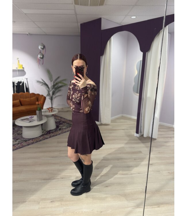 NOPE - Skirt bordeaux