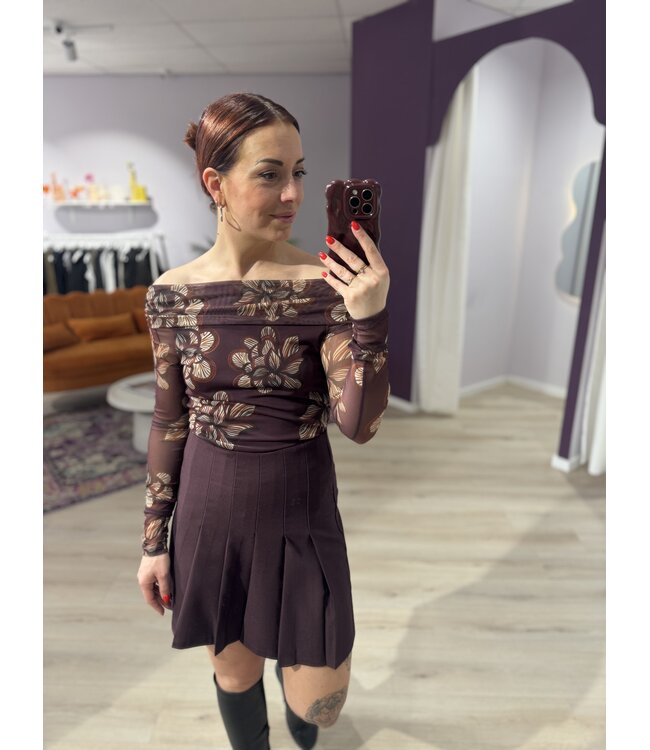 NOPE - Skirt bordeaux