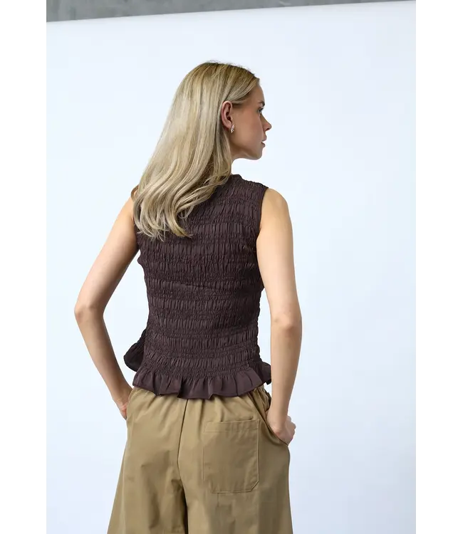 NIX - Top chocolate brown