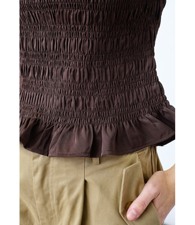 NIX - Top chocolate brown