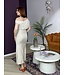 GILLY - Off shoulder dress cream