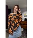 JESSE - Longsleeve flower orange