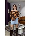 JESSE - Longsleeve flower orange