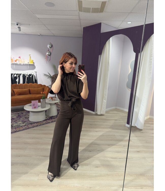 GIRL - Jumpsuit chocolate brown