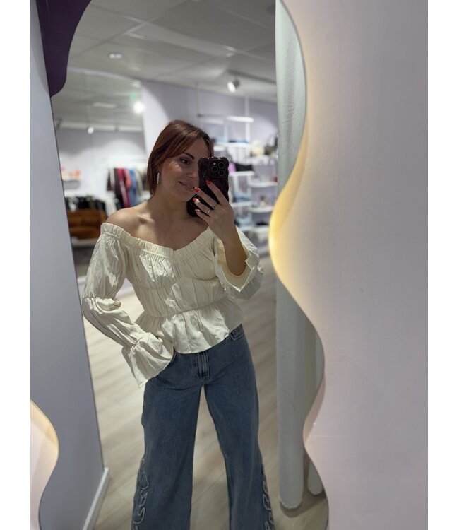 ROAN - Longsleeve top ecru