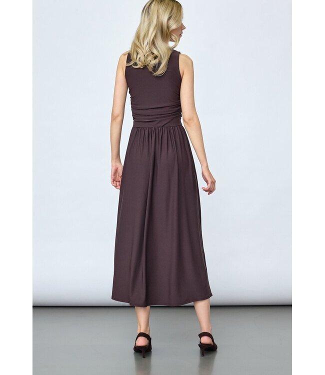 GINEA - Dress chocolate brown