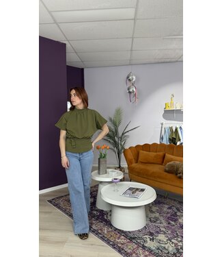 Sisterpoint GIRL - Top olive green