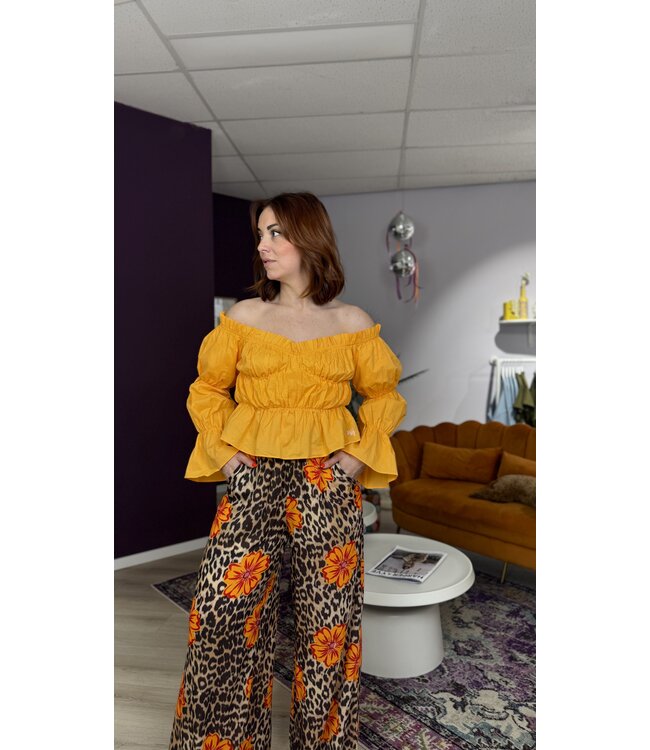 MEIKE - Pants leopard