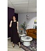 GINEA - Dress chocolate brown