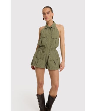 Refined Department REMI - Playsuit army green