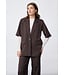 VIKSA - Blazer shortsleeve brown