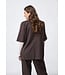 VIKSA - Blazer shortsleeve brown