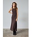 VEGIA - Dress chocolate brown