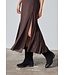 VEGIA - Dress chocolate brown