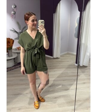 Azzurro ISLA - Playsuit army green