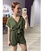 ISLA - Playsuit army green