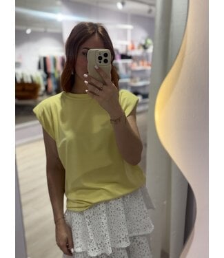 Azzurro YUMA - Top yellow