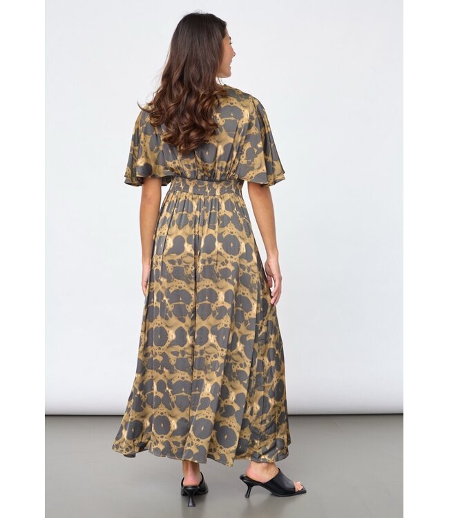 GISELA - Dress brown leo