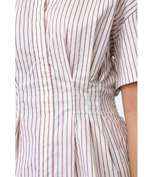 VIGGE - Blouse pink striped