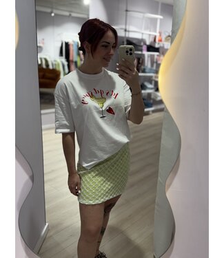 Refined Department YAEL - Skirt lime sequins