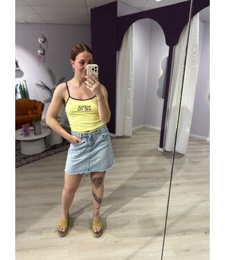 Harper & Yve CALLY - Top cropped soft yellow