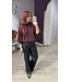 GIFA - Blouse bordeaux red