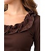 ELETA - Longsleeve chocolate brown