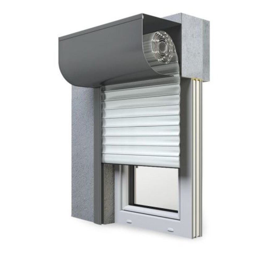 Frontaanbouwroldeur Aluprof SKP halfrond