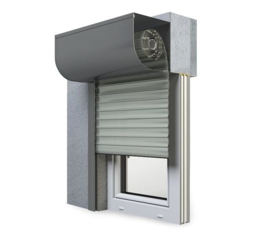 Frontaanbouwroldeur Aluprof SKP halfrond