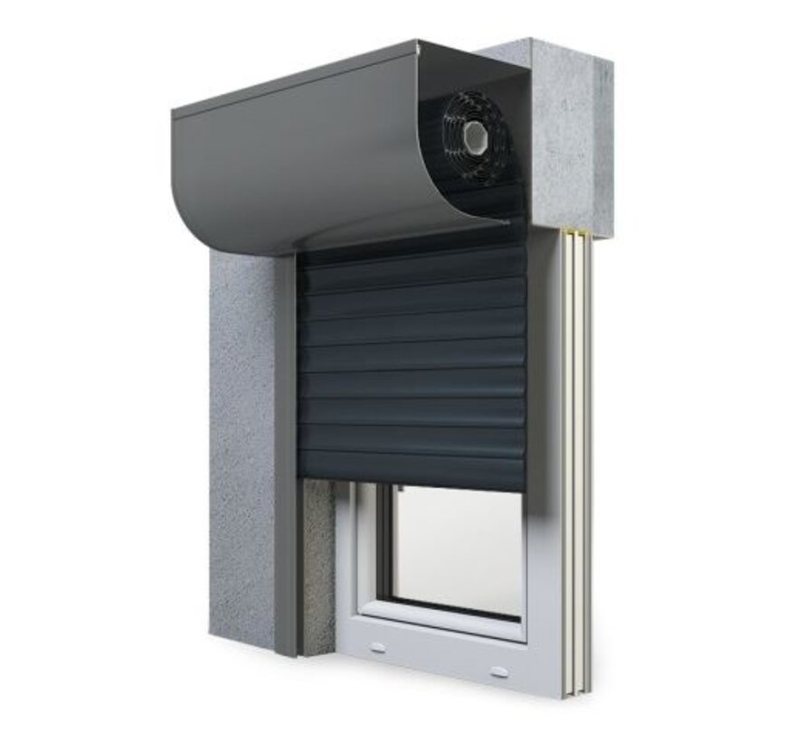 Frontaanbouwroldeur Aluprof SKP halfrond